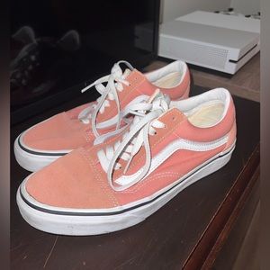 Pink and White Old Skool Vans.